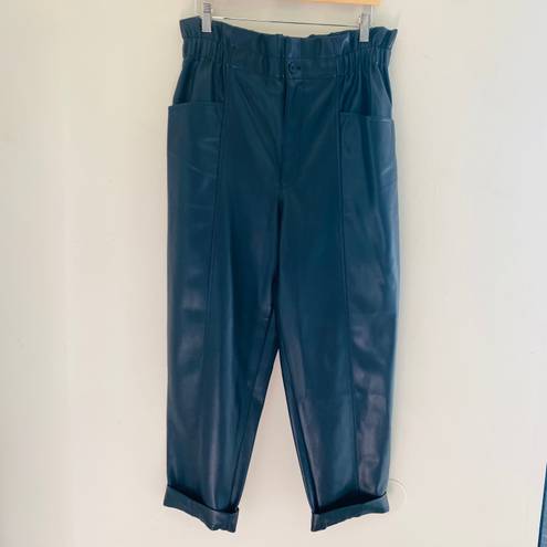 Madewell // NWOT Leather Pull On Paperbag Pants