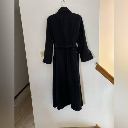 Miss Sixty M60  full length black button wool coat L