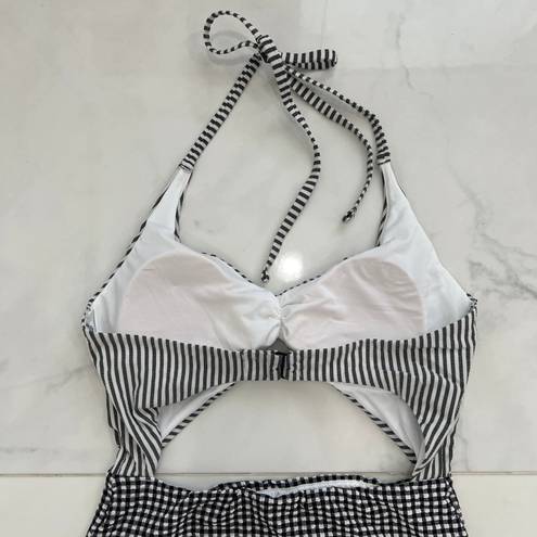 Aerie Black and White One Piece Swim