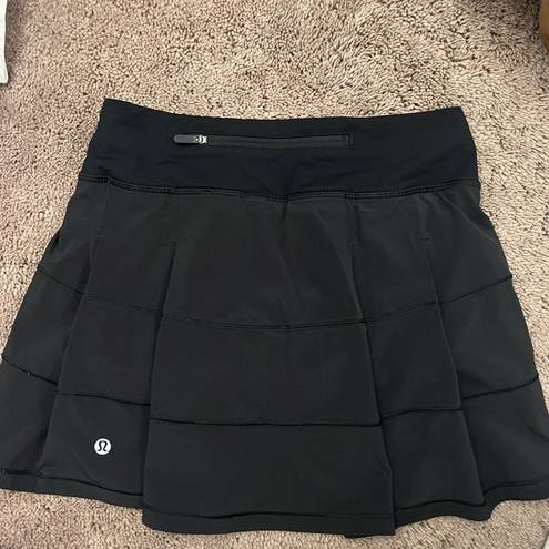 Lululemon Pace Rival Mid-Rise Skirt Long in Black Size 2