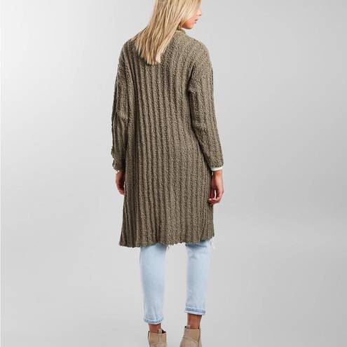 BKE  Ribbed Popcorn Cardigan Sweater