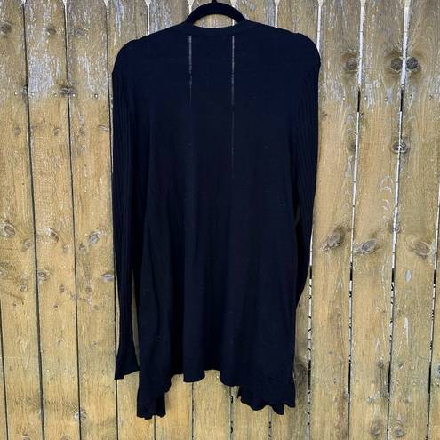 Apt. 9  Women’s Black Open Front Cardigan Sweater Sz XL