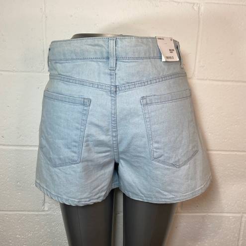 Forever 21  High Waisted High Rise Light Wash Mom Shorts