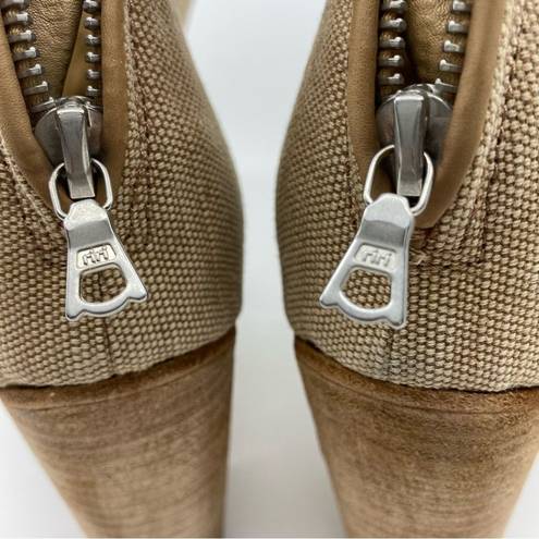 Rag and Bone  Newbury Classic Canvas Boots Color Beige SZ 8