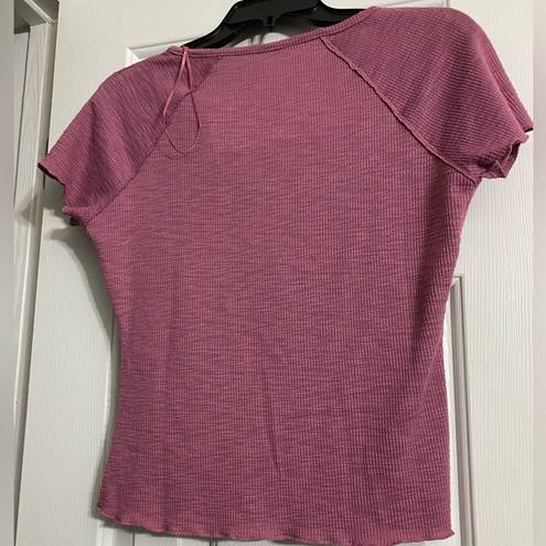 True Craft  Cropped Capped Sleeved Top