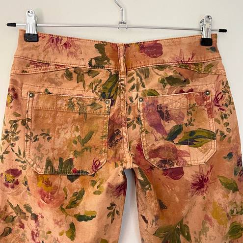 Pilcro Anthropologie The Wanderer Low Rise Slouchy Floral Utility Ankle Pants