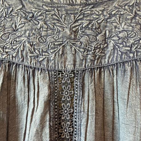 Rachel Zoe  blue purple boho medium tank