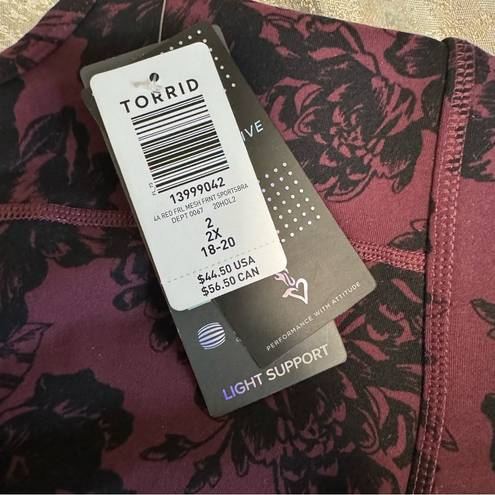 Torrid Activewear Sports Plus Bra Purple 2X