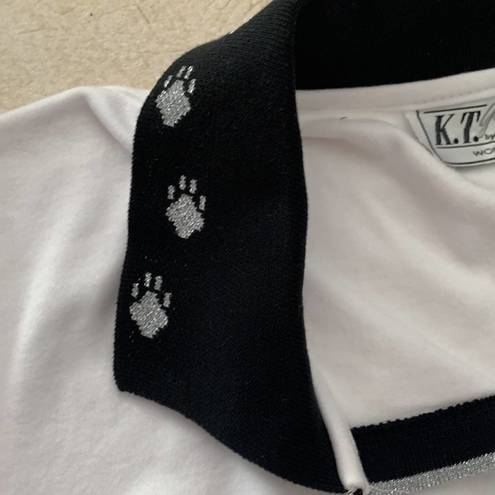 Polo Vintage KT golf cat shirt collared womens size 3x plus size  golf cute bl