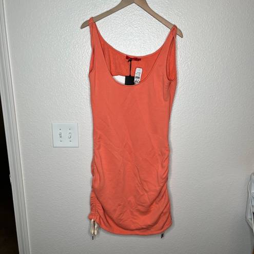 n:philanthropy coral orange terry cloth cover up cinched dress size XL