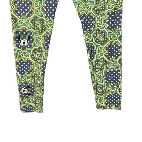 LuLaRoe  X Disney Green Minnie Mouse Casual Leggings Women Sz OS