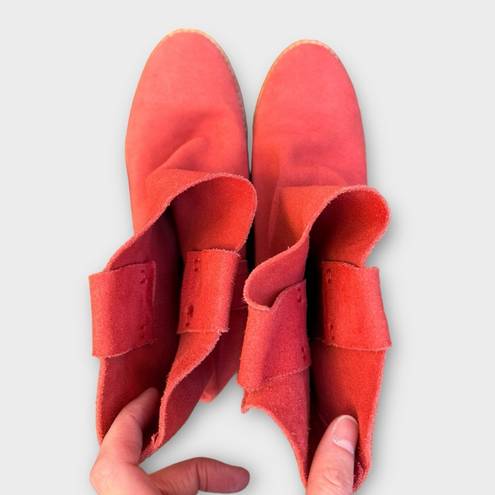Joie  Pinyon Red Suede Western Slouchy Boots