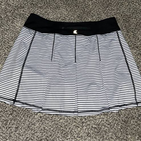 Kyodan  - pleated Athletic Skort - Black Striped - PS