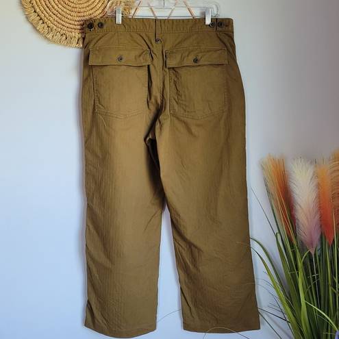 Madewell , The Perfect Vintage Wide Leg Utility Pant in Golden Spinach Size 33