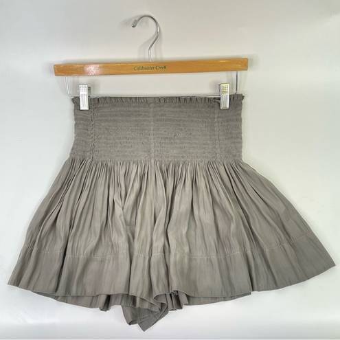 Koch  Erica Shorts Skirt Skort Size XS Charcoal Gray High Waisted