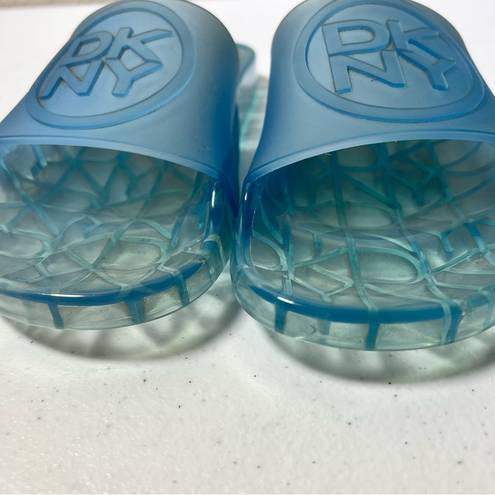 DKNY  Light Blue Rubber Slides