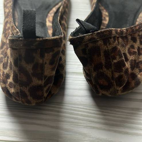 Gap   Women's Animal Print Bow Style Ballet Flats Sz 7