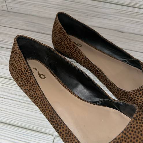 mix no. 6  Leopard Print Pointed Slide On Shoes Ballet Flats
