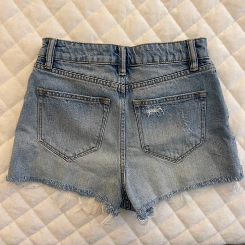 All saints Denim High Waisted Shorts