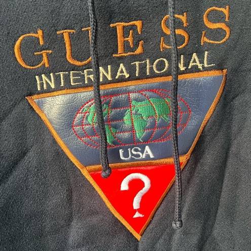 Guess VINTAGE  Internetional Black Womens Hoodie XL RARE