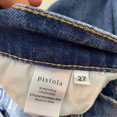 Pistola  Denim Hi Rise Cropped Med Wash Jeans Size 27