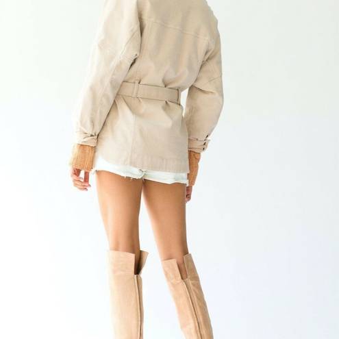 Free People  Clyde oversized coat snap Jacket Sz L