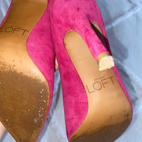 Loft  fuschia high heel pumps