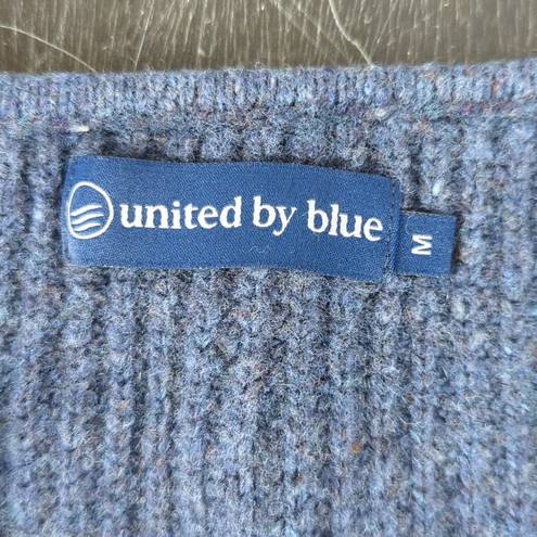 United by Blue  Navy Ribbed Knit V-neck Cropped Sweater - Women's Size Medium