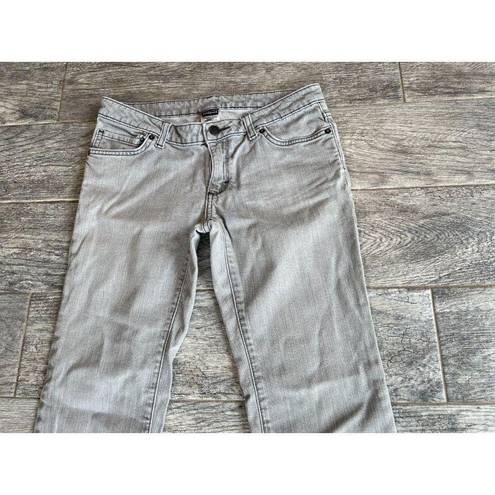 Patagonia  Denim Jeans size 28 Straight Leg Gray Organic Cotton Womens Stretch