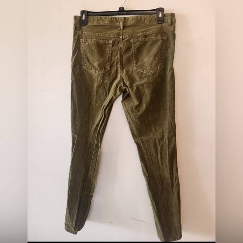 Tommy Hilfiger  corduroy classic skinny olive green pants size 12