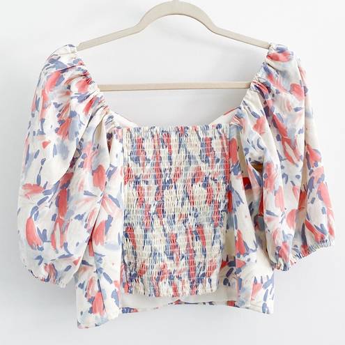 Abercrombie & Fitch Abercrombie Sweetheart Puff Sleeve Top