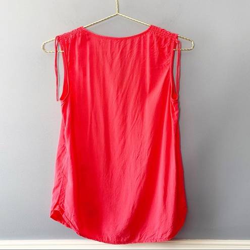 Draper James  Coral Sleeveless Top