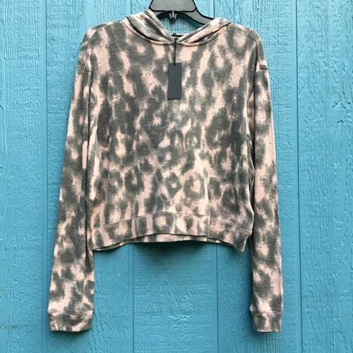 BLANK NYC NWT  “This Is All I Ask” Leopard Hoodie S