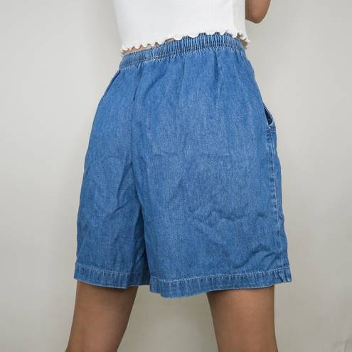 Cabin creek Vintage Paper Bag Elastic Denim Shorts