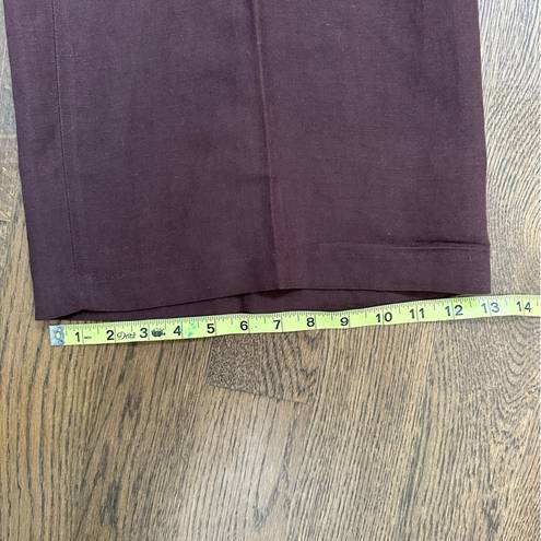 Savvy  by Raphael VGUC chocolate brown linen culottes size 12 VGUC wide leg