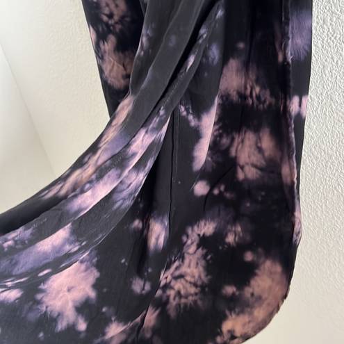 Young Fabulous and Broke  YFB Tie Dye Wide Leg Pants Purple Hues XS