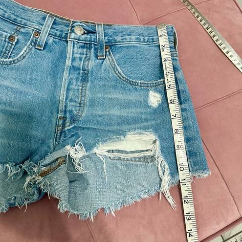 Levi’s  501 Cut off Denim Shorts size 24W