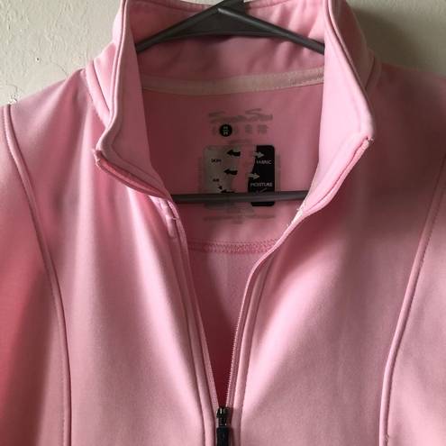 Second Skin  Womens Pink Waist Jacket Front & Pockets Zipped Size Medium