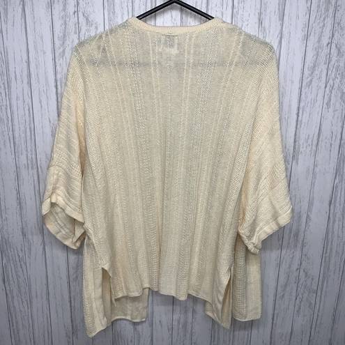 Joie Womens Size M  Ivory Cardigan Short Sleeve EUC