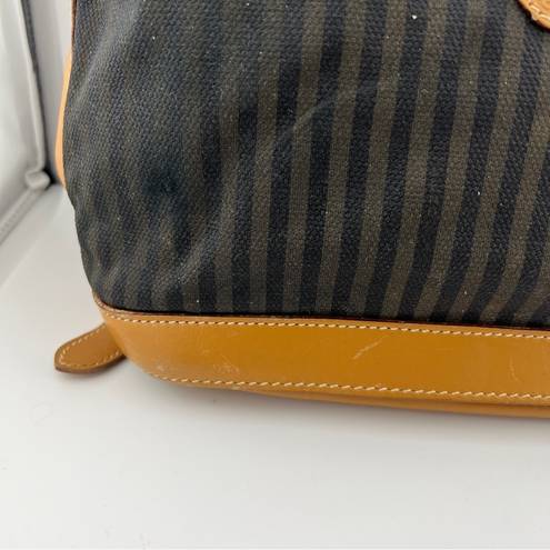 Fendi  Roma Coated Canvas & Leather Satchel