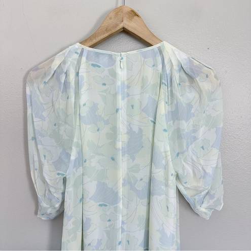 Petal Lewit  Sleeve Chiffon Top Size Small