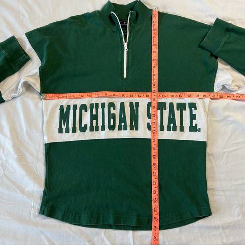 Spirit Jersey  Michigan State University Spartans Small Long Sleeve Green White