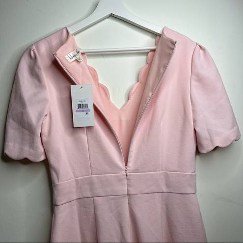 Harper  Rose Scallop V-neck Jumpsuit Pink Size 6