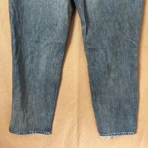 Pistola  Cassie Super High Rise Straight Leg Distressed Jeans Ripped Size 28