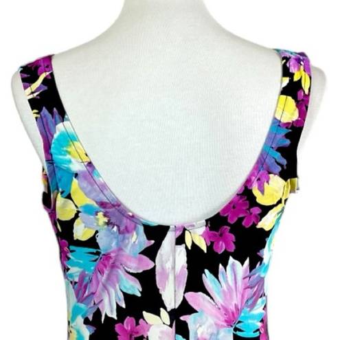 Maxine of Hollywood Azul  Women’s Plus One Piece Swimsuit Retro Floral Size 16W