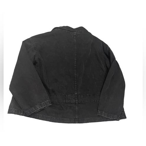 easel WOMEN'S  BLACK DENIM JACKET