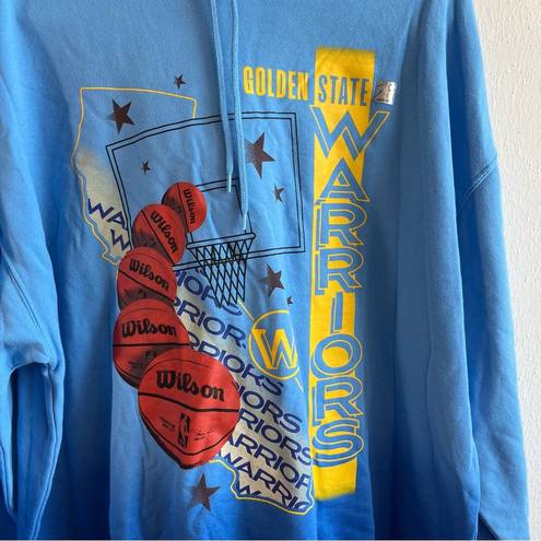 Nba  Hoodie Golden State Warriors Oversized Graphic Hoodie Ombre Blue Sz XXL NWT