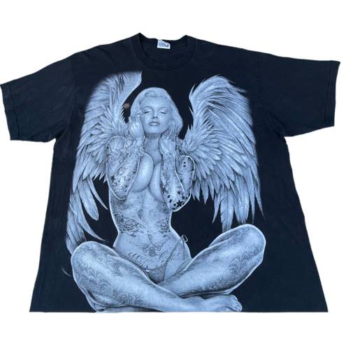 Marilyn Monroe Vintage  Angel Black Graphic T-shirt