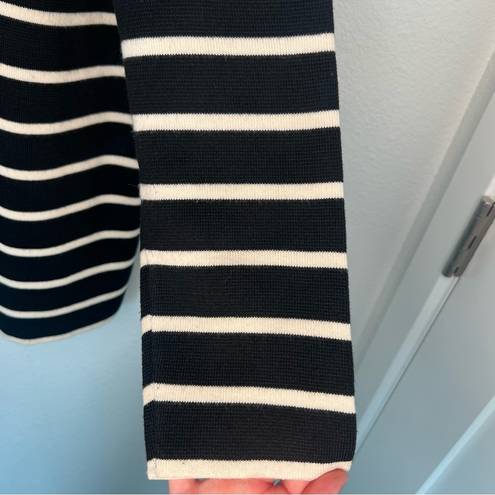 Tuckernuck  Lauren Cardigan in Black and White Stripe small