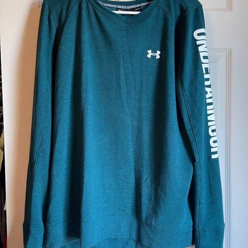 Under Armour  Emerald Green Logo Women's Sweatshirt